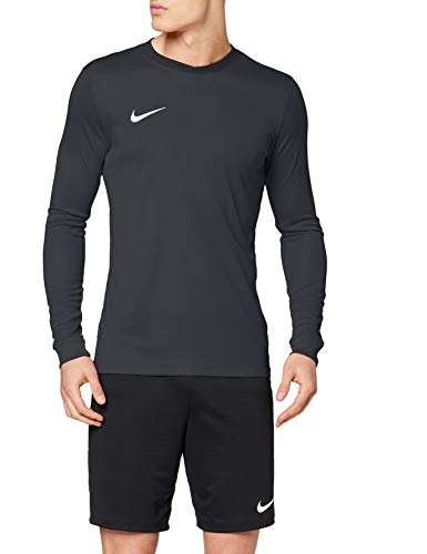 Nike LS Park Vi JSY Camiseta de Manga Larga, Hombre, Negro (Black/White), L