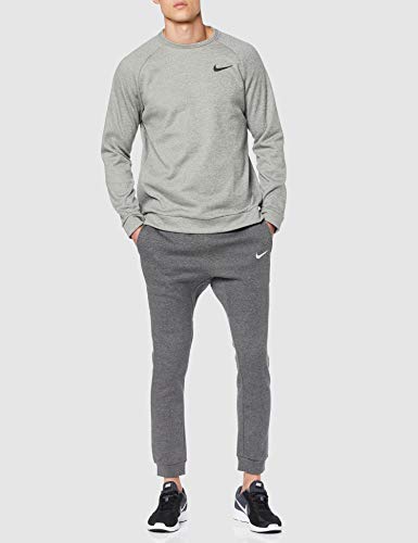 NIKE M CFD Pant FLC TM Club19 Pantalones de Deporte, Hombre, Charcoal Heathr/White/White NIKE M CFD Pant FLC TM Club19 Pantalones de Deporte, Hombre, Charcoal Heathr/White/White