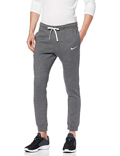 NIKE M CFD Pant FLC TM Club19 Pantalones de Deporte, Hombre, Charcoal Heathr/White/White NIKE M CFD Pant FLC TM Club19 Pantalones de Deporte, Hombre, Charcoal Heathr/White/White