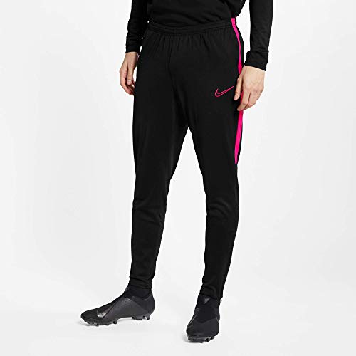 NIKE M NK Dry Acdmy Pant Kpz Sport Trousers, Hombre, Black/Hyper Pink/Hyper Pink, S