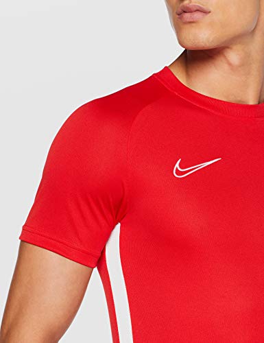 NIKE M NK Dry Acdmy Top SS Camiseta de Manga Corta, Hombre, Rojo (University Red/White/White), L NIKE M NK Dry Acdmy Top SS Camiseta de Manga Corta, Hombre, Rojo (University Red/White/White), L