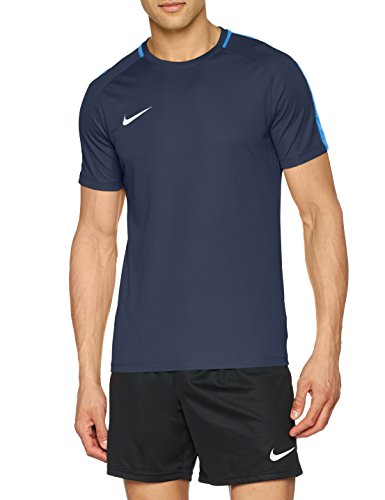 NIKE M NK Dry Acdmy18 Top SS T-Shirt, Hombre, Obsidian/Royal Blue/White, M