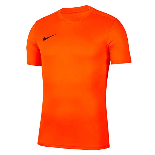 NIKE M Nk Dry Park VII JSY SS Camiseta de Manga Corta, Hombre, Naranja (Safety Orange/Black), L