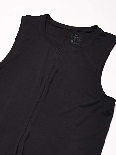 NIKE M Nk Dry Tank Yoga Camiseta sin Mangas, Hombre, Black/(Black), L