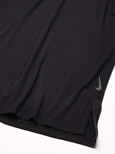 NIKE M Nk Dry Tank Yoga Camiseta sin Mangas, Hombre, Black/(Black), L