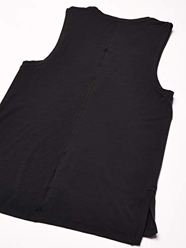 NIKE M Nk Dry Tank Yoga Camiseta sin Mangas, Hombre, Black/(Black), L