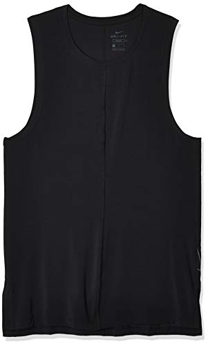 NIKE M Nk Dry Tank Yoga Camiseta sin Mangas, Hombre, Black/(Black), L NIKE M Nk Dry Tank Yoga Camiseta sin Mangas, Hombre, Black/(Black), L