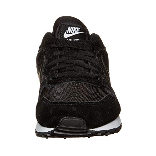 Nike MD Runner 2, Zapatillas de Running Mujer, Negro (Black / Black-White), 37.5 EU