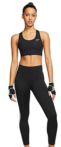 NIKE Med Non Pad Bra Sujetador de Deporte, Mujer, Black/(White), M