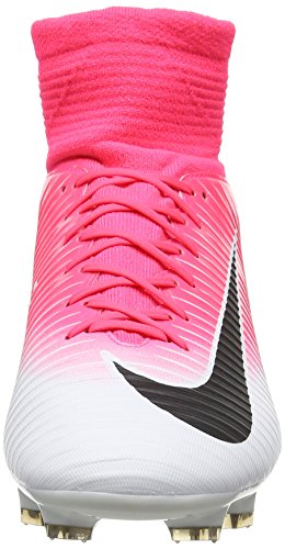 Nike Mercurial Veloce III DF FG, Botas de fútbol para Hombre, Rosa (Racer Pink/Black White), 41 EU Nike Mercurial Veloce III DF FG, Botas de fútbol para Hombre, Rosa (Racer Pink/Black White), 41 EU