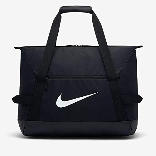 Nike Nk Acdmy Team M Duff Gym Duffel Bag, Unisex Adulto, Black/Black/(White), MISC