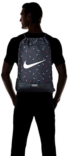 NIKE Nk Brsla Gmsk-9.0 AOP 2 Bolsa de Deporte, Unisex Adulto, Black/White, MISC