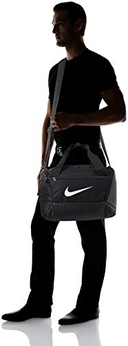 NIKE NK Brsla XS Duff-9.0 (25L) Bolsa Lona de Deporte, Unisex Adulto, Black/Black/White, MISC NIKE NK Brsla XS Duff-9.0 (25L) Bolsa Lona de Deporte, Unisex Adulto, Black/Black/White, MISC