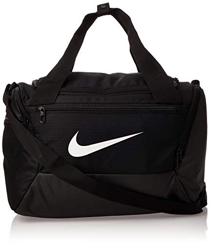 NIKE NK Brsla XS Duff-9.0 (25L) Bolsa Lona de Deporte, Unisex Adulto, Black/Black/White, MISC NIKE NK Brsla XS Duff-9.0 (25L) Bolsa Lona de Deporte, Unisex Adulto, Black/Black/White, MISC