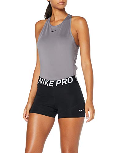 NIKE NP Short Pantalones Cortos, Mujer, Negro (Black/Black/White), M NIKE NP Short Pantalones Cortos, Mujer, Negro (Black/Black/White), M