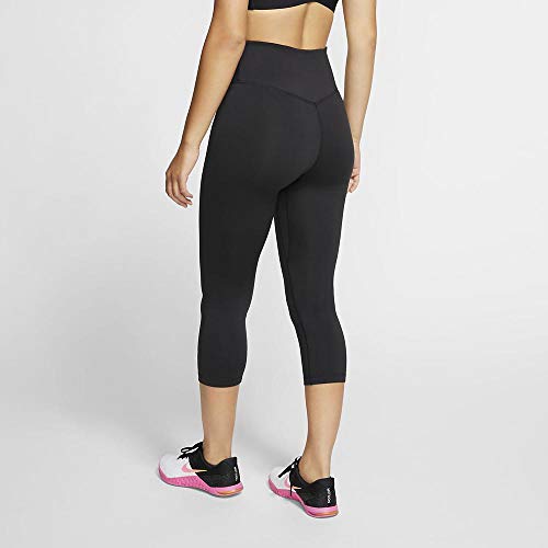 NIKE One Ladies Capris Leggings, Mujer, Negro (Black/White), S