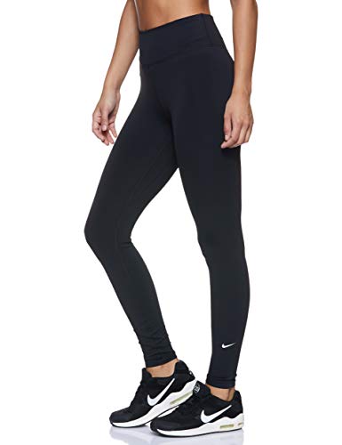 NIKE One Mallas, Mujer, Negro (Black/White), XL NIKE One Mallas, Mujer, Negro (Black/White), XL