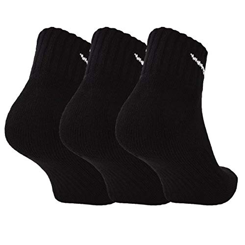 Nike One Quarter Socks 3PPK Value Calcetines para Hombre, Negro (BLACK/WHITE), 38-42 Nike One Quarter Socks 3PPK Value Calcetines para Hombre, Negro (BLACK/WHITE), 38-42