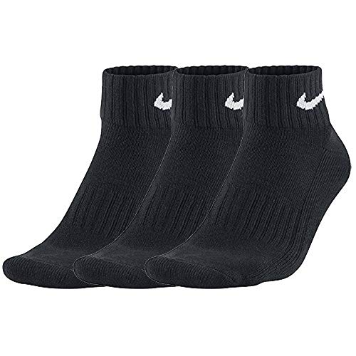 Nike One Quarter Socks 3PPK Value Calcetines para Hombre, Negro (BLACK/WHITE), 38-42 Nike One Quarter Socks 3PPK Value Calcetines para Hombre, Negro (BLACK/WHITE), 38-42
