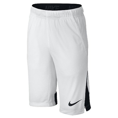 NIKE Pantalones Cortos AS Hyper Speed Knit YTH, Todo el año, niño, Color Blanco/Negro, tamaño L