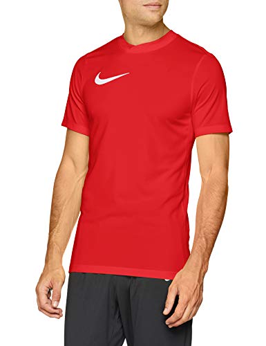 Nike Park VI Camiseta de Manga Corta para hombre, Rojo (University Red/White), S