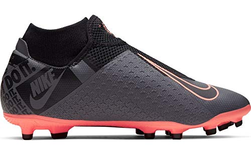 Nike Phantom Vsn Academy DF FG/MG, Zapatillas de FĂștbol Hombre, Gris (Dk Grey/BRT Mango/Black/Black 080), 44 EU Nike Phantom Vsn Academy DF FG/MG, Zapatillas de FĂștbol Hombre, Gris (Dk Grey/BRT Mango/Black/Black 080), 44 EU