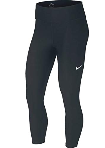 NIKE Power Essential Running Capri Mallas, Mujer, Negro/Negro, XS