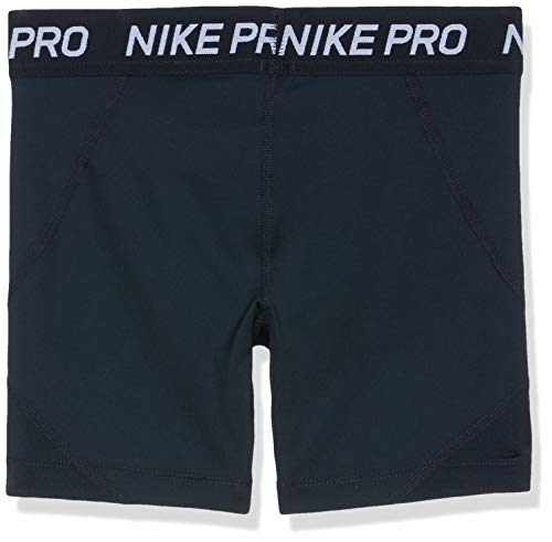 NIKE Pro Boy Short Pantalones Cortos, Niñas, Negro (Black/Black/Black/White), XL (156-166 CM)