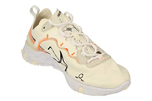 Nike React Element 55, Zapatillas para Correr para Hombre, Sail Black White Light Bone, 42 EU