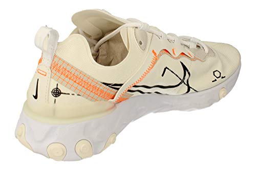 Nike React Element 55, Zapatillas para Correr para Hombre, Sail Black White Light Bone, 42 EU