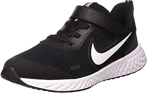 NIKE Revolution 5, Running Shoe, Black White Anthracite, 29.5 EU