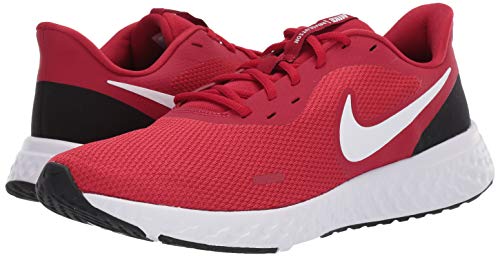 NIKE Revolution_5', Zapatillas Hombre, Gym Red/White/Black, 44 EU