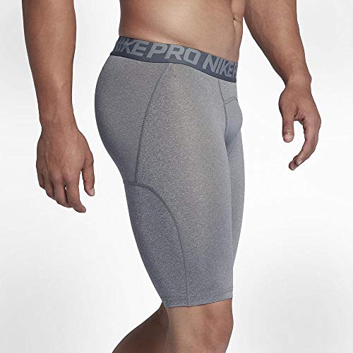 NIKE Shorts Pro Cool Pantalón Corto, Hombre, Gris-Gris, M