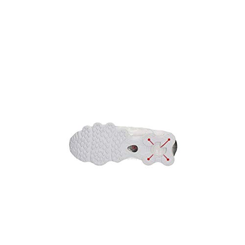 Nike Shox TL, Zapatillas de Atletismo Hombre, Multicolor (White/White/Metallic Silver/MAX Orange 000), 43 EU