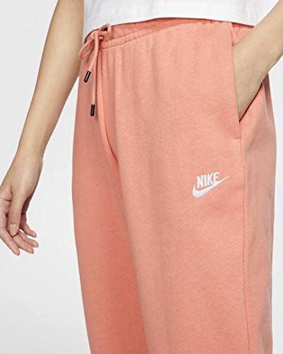 NIKE Sportswear Essential - Pantalones de Forro Polar para Mujer (Talla L), Color Rosa