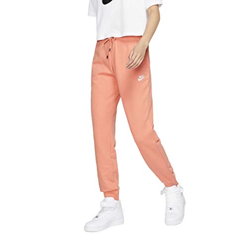 NIKE Sportswear Essential - Pantalones de Forro Polar para Mujer (Talla L), Color Rosa