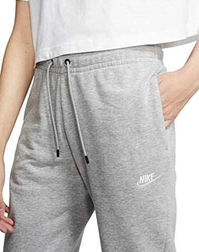 NIKE Sportswear Essential W Pnts Pantalones de Deporte, Mujer, Gris (Dark Grey Heather/White), M