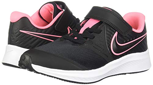 Nike Star Runner 2 (PSV), Zapatillas de Running, Negro (Black/Sunset Pulse/Black/White 002), 35 EU