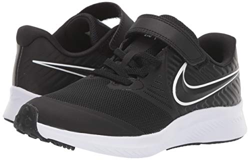 Nike Star Runner 2 (PSV), Zapatillas de Running, Negro (Black/White/Black/Volt 001), 33 EU