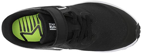 Nike Star Runner 2 (PSV), Zapatillas de Running, Negro (Black/White/Black/Volt 001), 35 EU