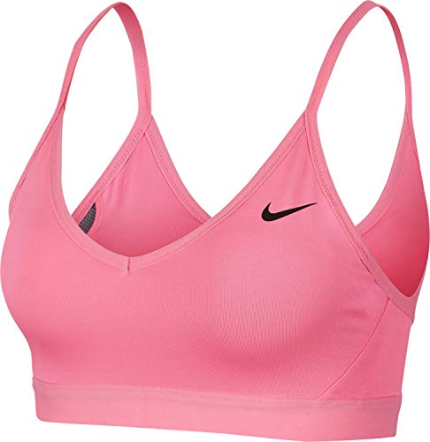 NIKE Sujetador Deportivo Indy para Mujer, Mujer, 878614, Brillo Rosa/Brillo Rosado/Brillo Rosa/, XS