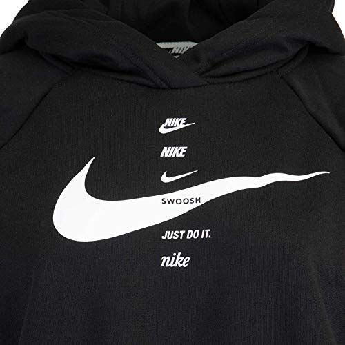 Nike Swoosh - Sudadera con capucha para mujer negro M Nike Swoosh - Sudadera con capucha para mujer negro M