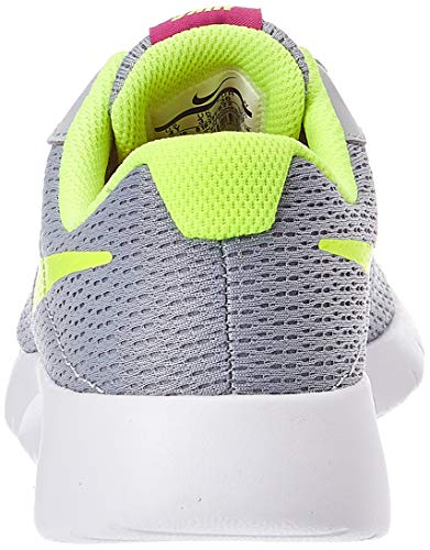 Nike Tanjun (Gs), Zapatillas de Cross Unisex Niños, Gris (Wolf Grey/Volt-Rush Pink 022), 22 EU