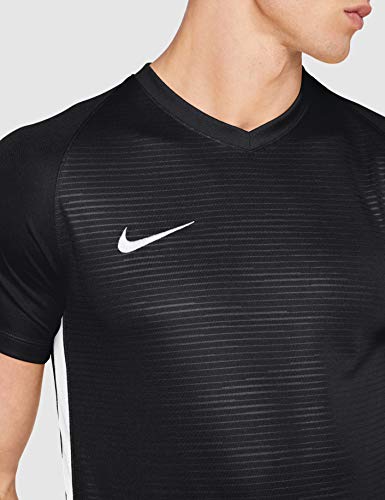NIKE Tiempo Premier SS Camiseta, Hombre, Negro (Black/White), M NIKE Tiempo Premier SS Camiseta, Hombre, Negro (Black/White), M