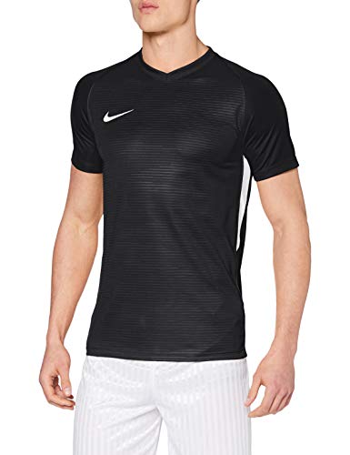 NIKE Tiempo Premier SS Camiseta, Hombre, Negro (Black/White), M NIKE Tiempo Premier SS Camiseta, Hombre, Negro (Black/White), M