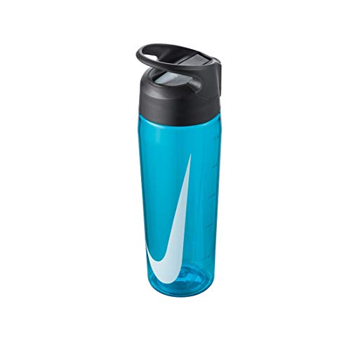 NIKE TR HYPERCHARGE Straw Bottle 24OZ Botella Fitness y Ejercicio, Adultos Unisex, Multicolor (BluGreWhi), Talla Única