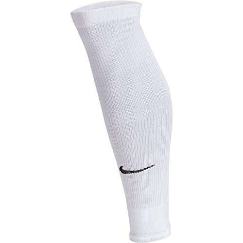 NIKE U NK Squad Leg Sleeve-Ec20 Arm Warmer, Unisex adulto, White/ Black, S/M NIKE U NK Squad Leg Sleeve-Ec20 Arm Warmer, Unisex adulto, White/ Black, S/M