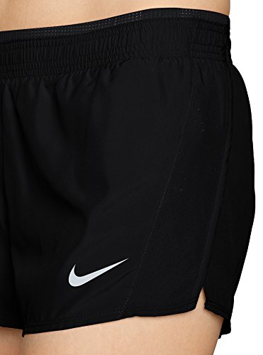 NIKE W NK 10K Short Sport Shorts, Mujer, Black/Black/Black/Wolf Grey, L