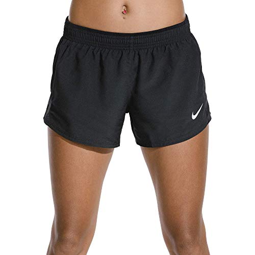 NIKE W NK 10K Short Sport Shorts, Mujer, Black/Black/Black/Wolf Grey, L