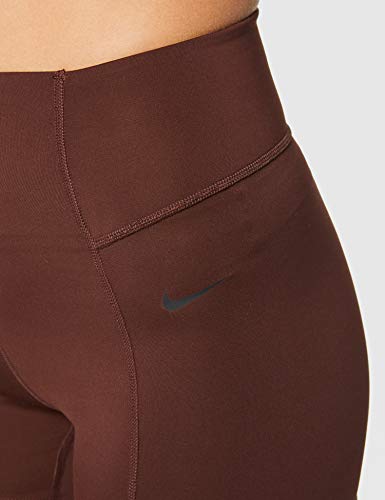 NIKE W NK Dry Short Vinyasa Pantalones Cortos de Deporte, Mujer, el Dorado/Black, L